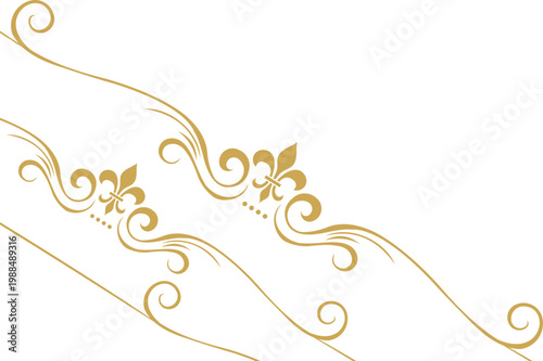 Ornate Elegant Line Corner 