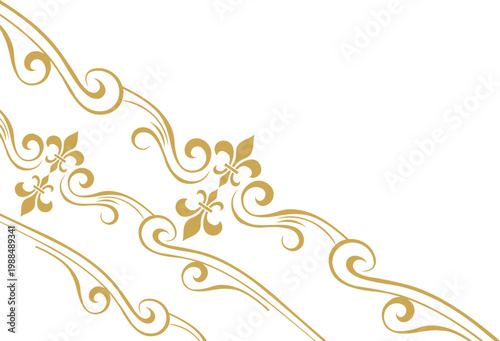 Ornate Elegant Line Corner 