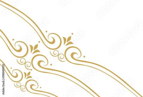 Ornate Elegant Line Corner 