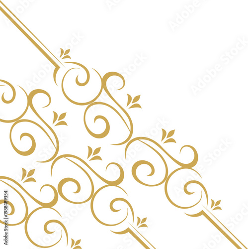 Ornate Elegant Line Corner 