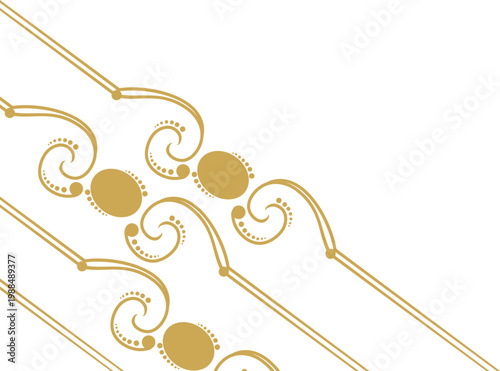 Ornate Elegant Line Corner 