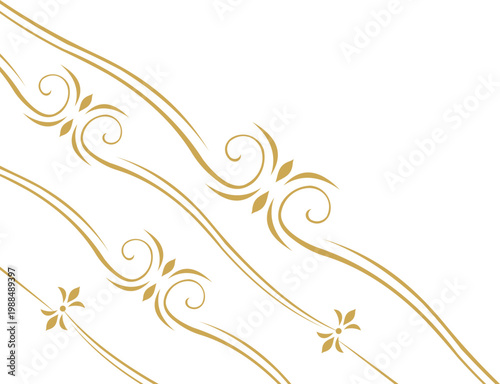 Ornate Elegant Line Corner 