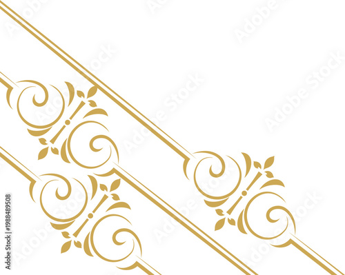 Ornate Elegant Line Corner 
