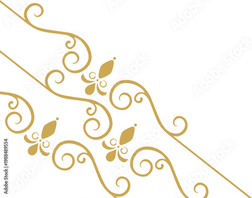 Ornate Elegant Line Corner 