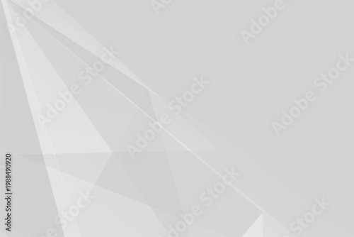 Abstract light gray overlapping geometric triangles background