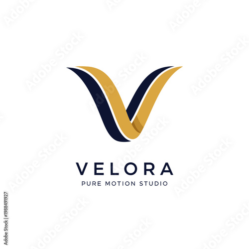 Velora Pure Motion Studio Logo Design.