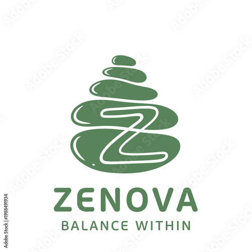 Zenova Balance Within Logo Design.