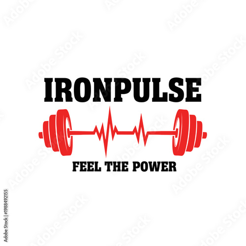 Ironpulse Fitness Logo Design Concept.
