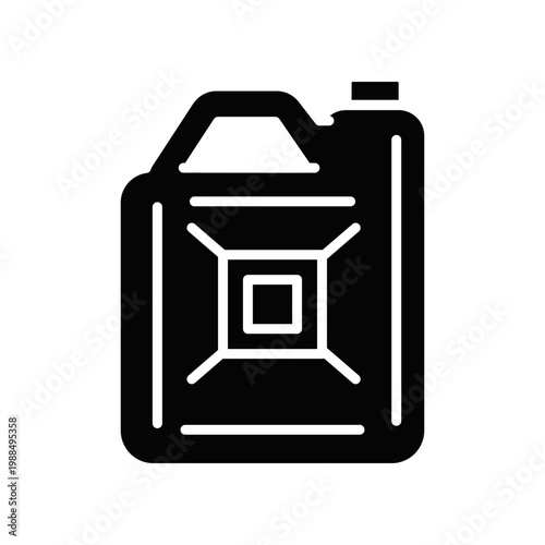 Jerrycan Icon Professional UI Symbol for Portable Fuel Storage