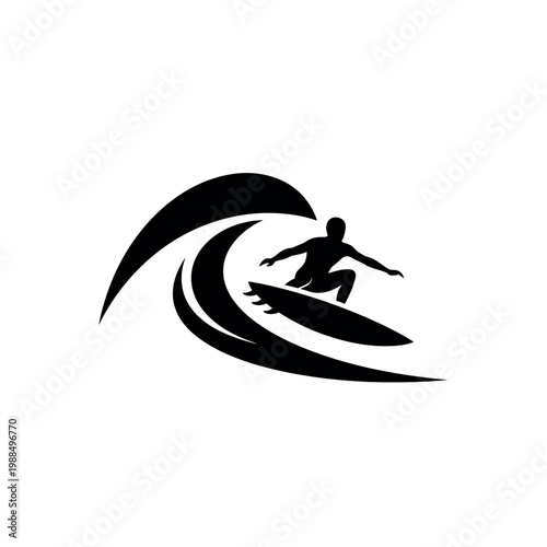 Man surfing on a wave board 1.