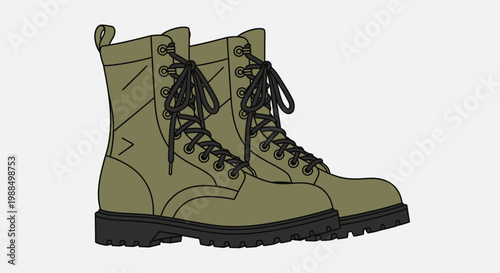 Military Armed Forces Day boots on display