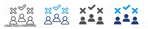candidate icon set multiple style