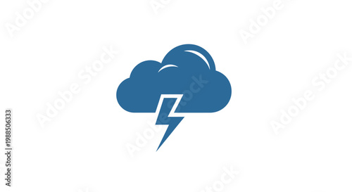 Weather icon representing a thunderstorm.