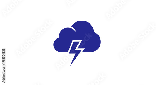 Weather icon representing a thunderstorm.