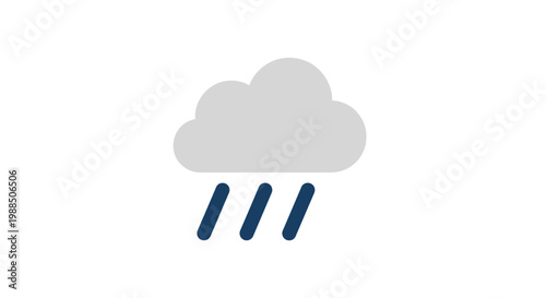 a gray cloud with rain falling.