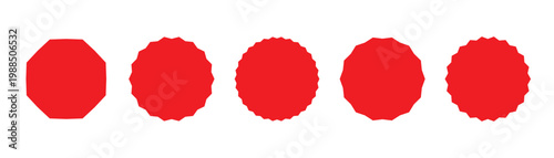 Starburst speech bubbles set, Bursting speech star set, Explosion illustration, star sticker vector.  Collection of promotion, sale, discount badge shape vector illustration. EPS10.
