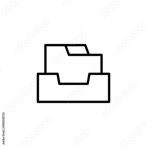 Outline Archive icon for data storage system
