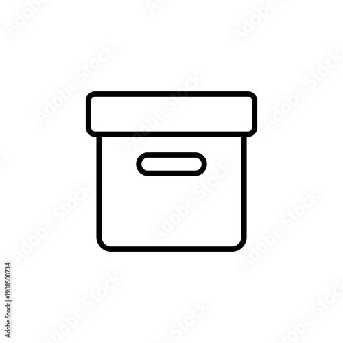 Outline Archive icon for data storage system