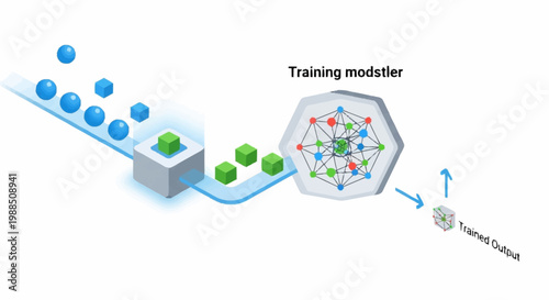 Machine learning model training process diagram.