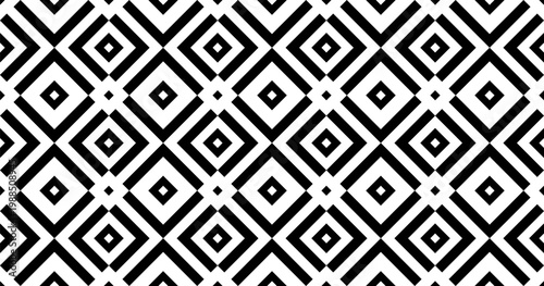Seamless black traditional tribal geometric pattern