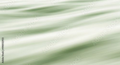 Abstract flowing green waves