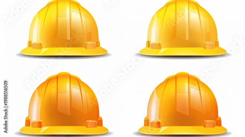 Heavy duty hard hats for workers in hazardous environments
