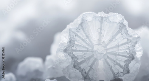 Intricate Ice Crystal Structure