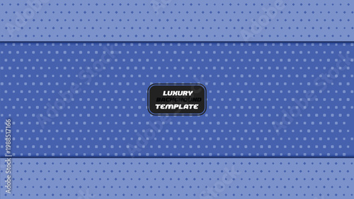 Blue Geometric Dotted Background with Center Copy Space Template