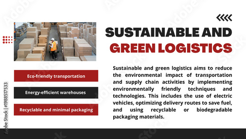 Orange and Black Gradient Modern The Future of Logistics Presentation 