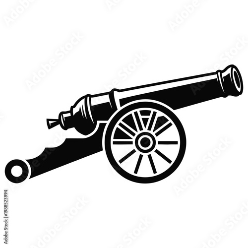 old cannon vector illustration