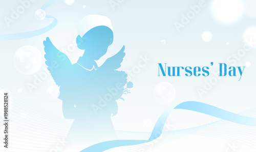 International Nurses Day Nurse Silhouette Healthcare Illustration