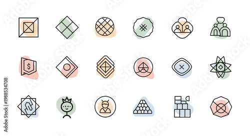 Modern icon illustration featuring the letter 'N' within a geometric frame, conveying brand identity and innovative design for digital marketing.