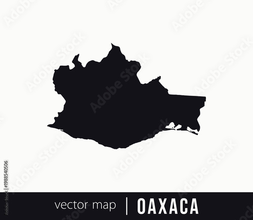 Tableau sur toile Oaxaca state map