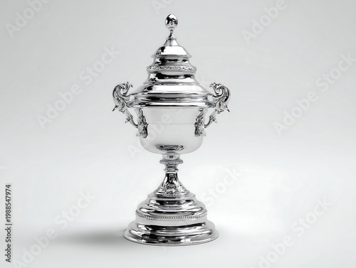 Troféu de Prata um Símbolo de Vitória e Sucesso 