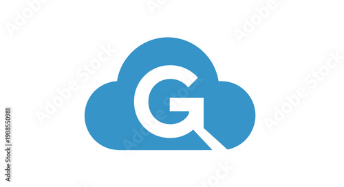 Letter G cloud logo with search magnifying glass icon Free Download Letter G cloud logo with search magnifying glass icon - GFXLoad