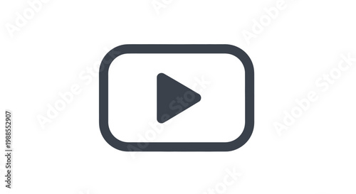 Play button icon for video media.
