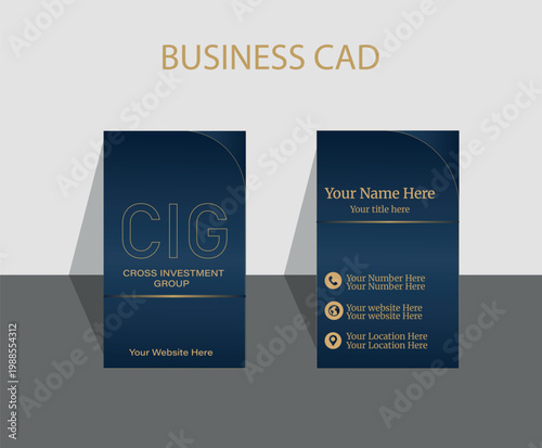 Learn to create an elegant business card design and impress your audience. Check out this template and customize it however you’d like, playing with vector art and abstract elements.
