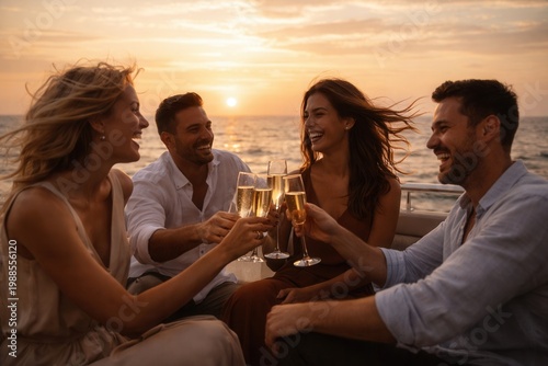  Luxury Yacht Sunset Gathering