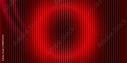 Red and Gold Fractal Ripple Abstract