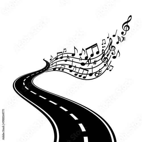Foto vector illustration of a music background