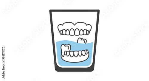 Funny cartoon monster skull and crossbones vector illustration featuring a wide open mouth with a healthy toothy smile and gums for dental care design