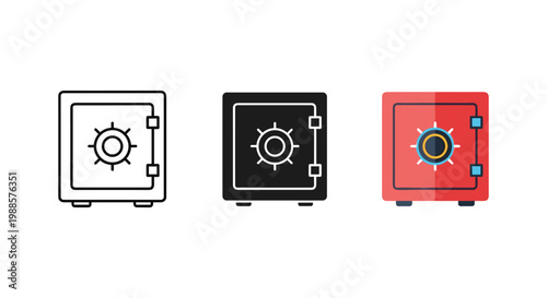 safe, safes, security, bank, finance, icon, icons, symbol, symbols, illustration