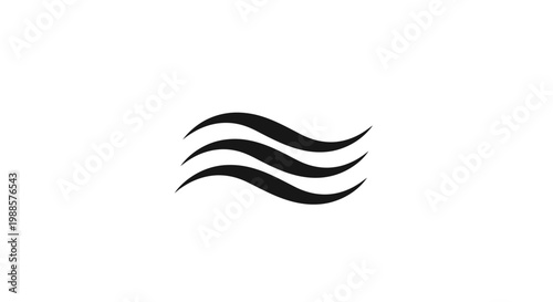 a black wavy line icon on white.