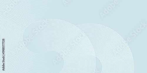 Modern abstract background. Shiny white gradient circle lines. Minimal geometric pattern. Simple graphic element. Futuristic concept. Suit for cover, poster, banner, brochure, flyer, header, website