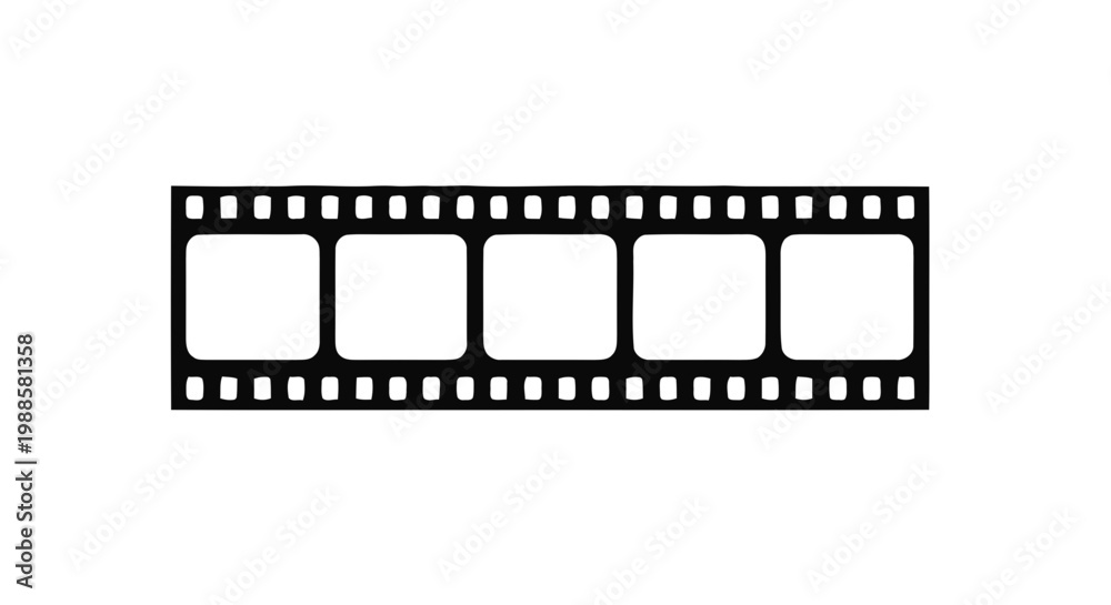 Fototapeta premium Vector illustration&nbsp;of film strip icon vector illustration on a transparent background