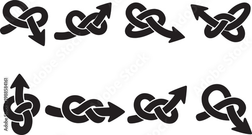 Simple hand drawn arrows. Arrow mark icons isolated on white background