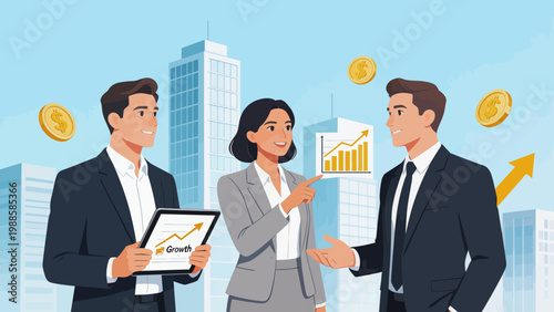 Business growth team discussion