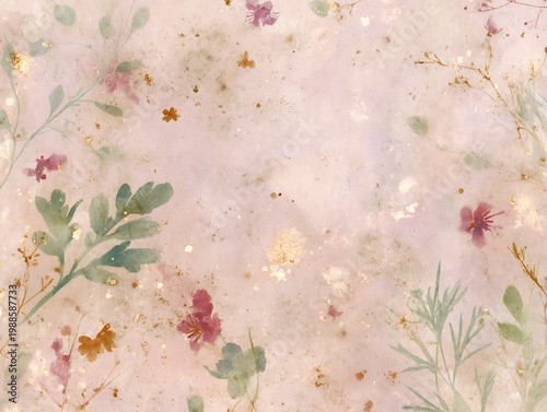 Delicate floral pattern with light color and elegant design