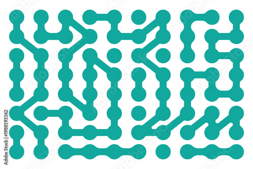 Organic connection figures with grain noise gradient texture. Y2k retro stippling metaball molecule forms set. Nano biology icons on white background. Vector gritty gradation shapes illustration. 