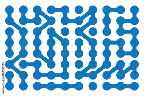 Pattern of Red metaballs isolated on white background. Modern geometric shapes of liquid connected drops. Vector illustration. Abstract geometric figures of connected molecules. metaball pattern .